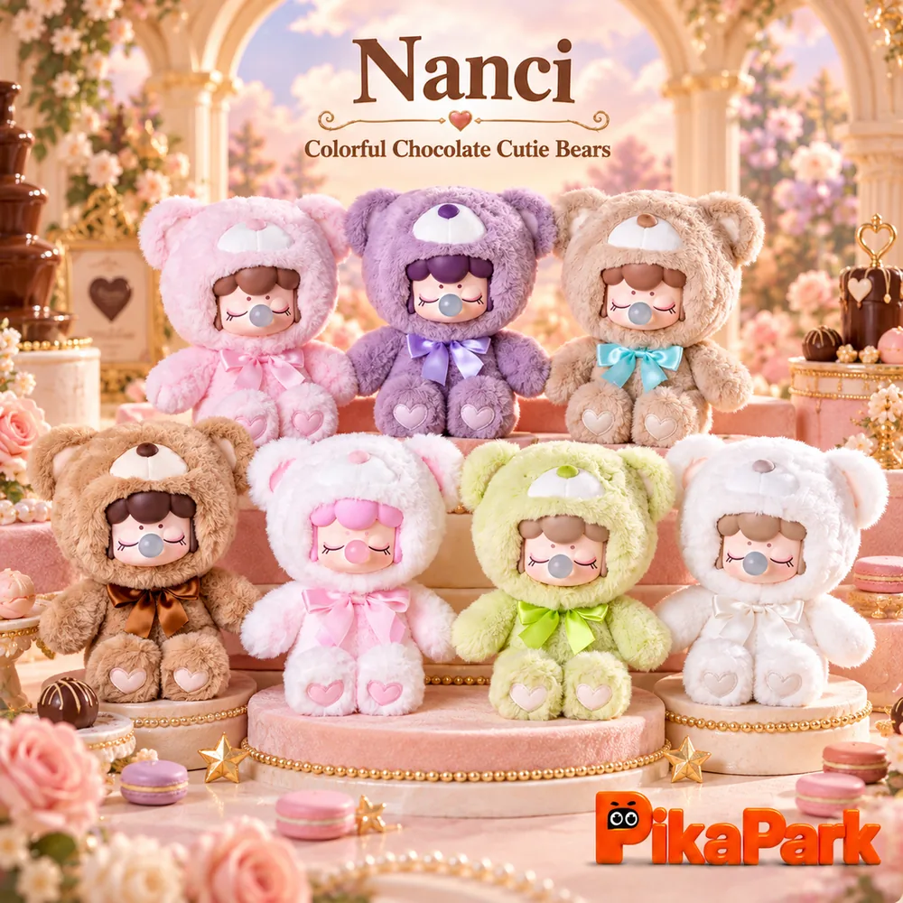 Nanci Colorful Chocolate Cutie Bears Series Plush Dolls – Authentic Designer Collectible