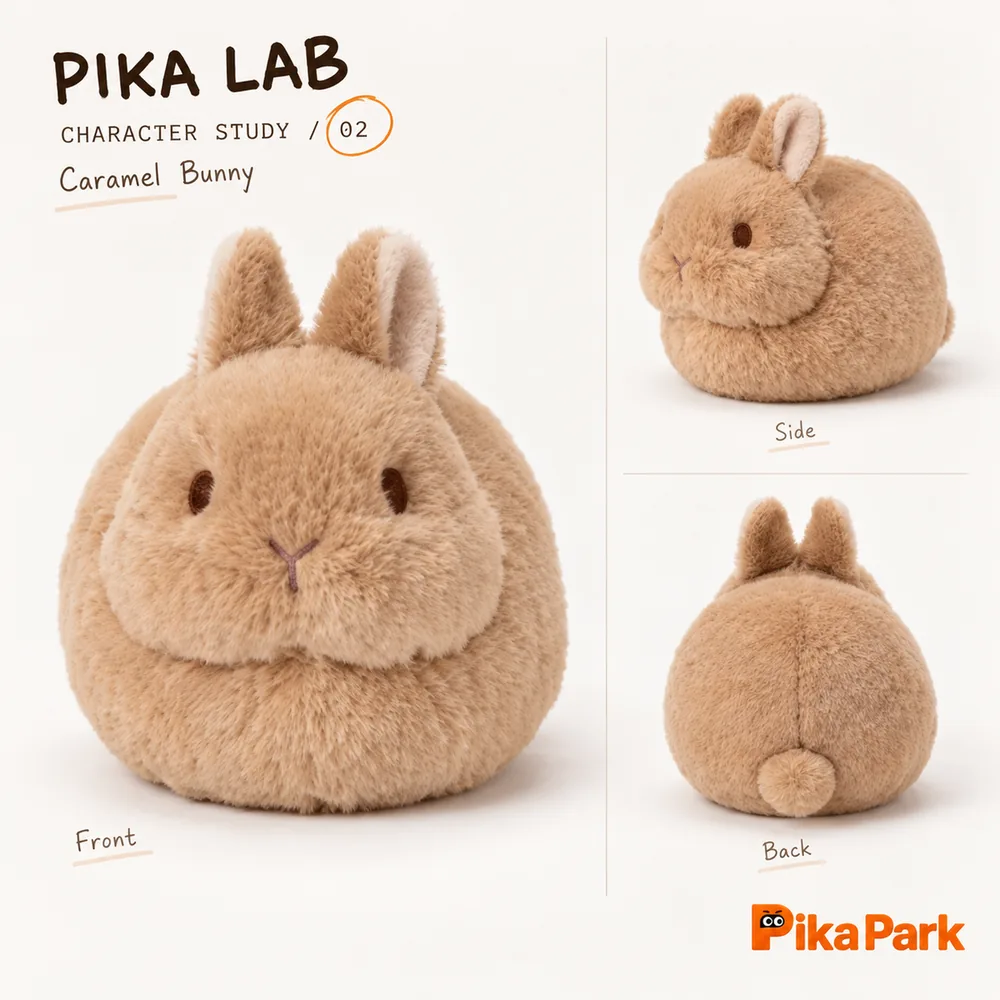 Pikoffee Caramel Bunny Plush | The BunBuns – Authentic Designer Collectible